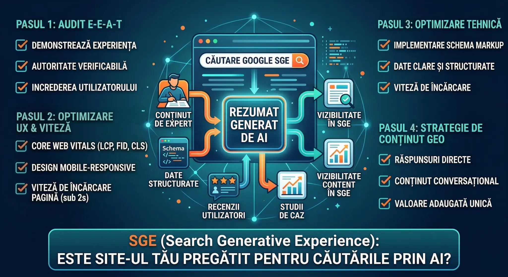 SGE (Search Generative Experience): Este site-ul tău pregătit pentru căutările bazate pe AI?